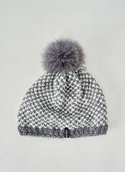 Bonnet gris POINT NEIGE pour femme seconde vue