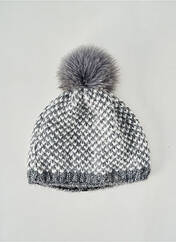 Bonnet gris POINT NEIGE pour femme seconde vue