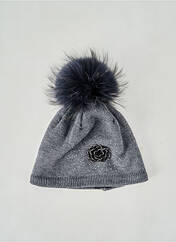 Bonnet gris POINT NEIGE pour femme seconde vue