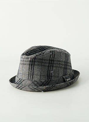 Chapeau forme borsalino gris BARTS homme