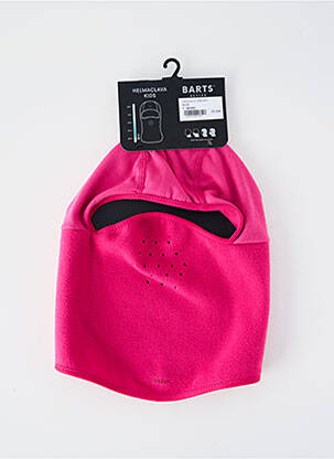 Bonnet forme cagoule rose BARTS fille