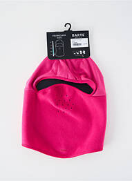 Bonnet tissage polaire rose BARTS fille