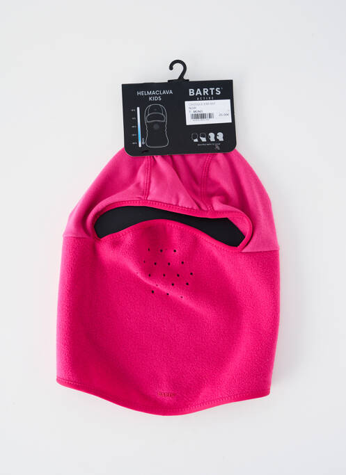 Bonnet tissage polaire rose BARTS fille