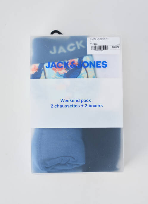 Boxer bleu JACK & JONES pour homme