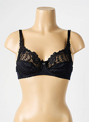 Soutien-gorge sans armature haut soutien-gorge balconnet noir SECRET D'EVA femme