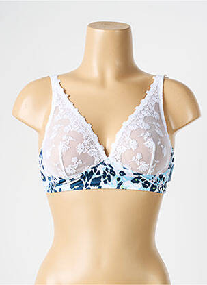 Soutien-gorge sans armature haut soutien-gorge emboitant bleu LOUISA BRACQ femme