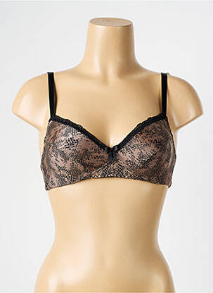 Soutien-gorge sans armature haut soutien-gorge balconnet marron ANTIGEL femme