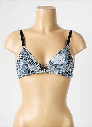 Soutien-gorge sans armature haut soutien-gorge balconnet bleu ANTIGEL femme