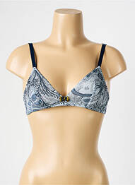 Soutien-gorge sans armature haut soutien-gorge balconnet bleu ANTIGEL femme
