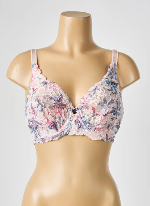 Soutien-gorge broderie haut soutien-gorge emboitant rose TRIUMPH femme