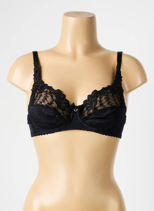Soutien-gorge sans armature haut soutien-gorge balconnet noir SECRET D'EVA femme