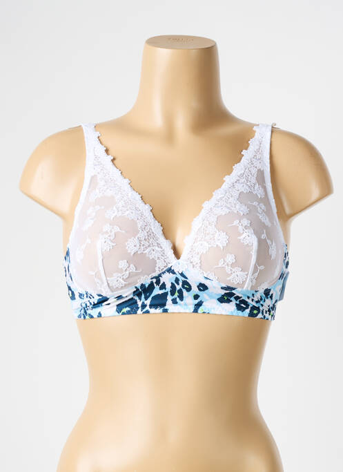 Soutien-gorge sans armature haut soutien-gorge emboitant bleu LOUISA BRACQ femme
