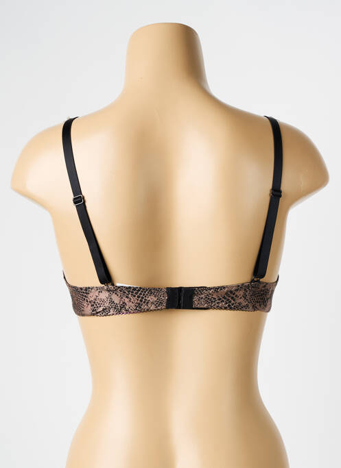Soutien-gorge sans armature haut soutien-gorge balconnet marron ANTIGEL femme