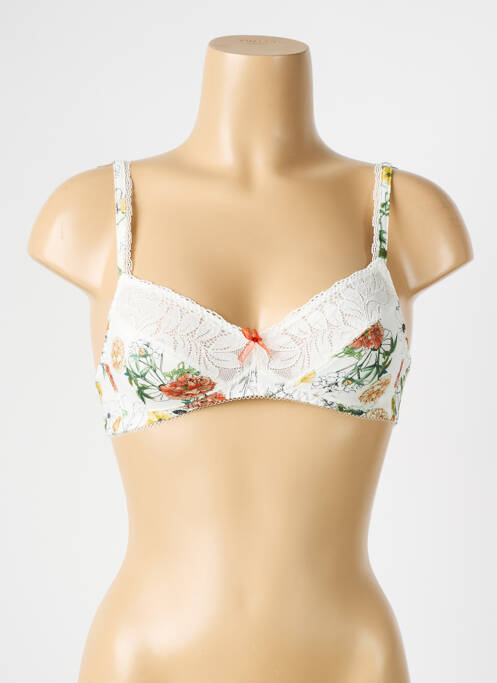Soutien-gorge sans armature haut soutien-gorge balconnet blanc ANTIGEL femme