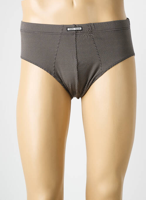 Slip imprimé fantaisie noir SET homme
