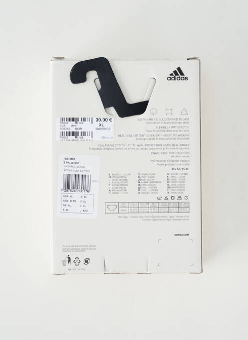 Slip noir ADIDAS homme