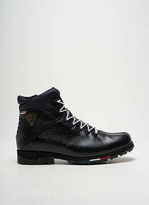 Bottines/boots matière lisse talon bas noir ROSSIGNOL homme