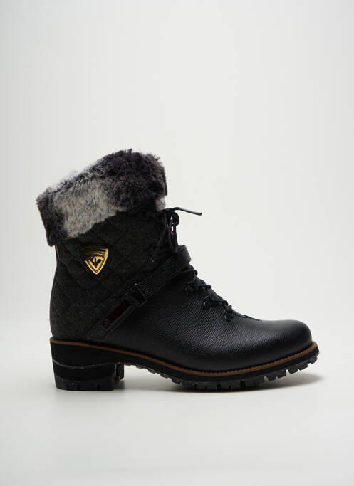 Bottines/boots matière lisse talon de 4 à 6cm noir ROSSIGNOL femme