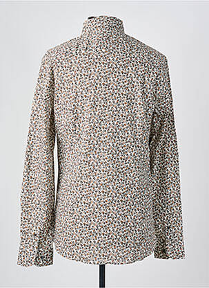 Chemise manches longues imprimé fleurs marron FLORENTINO homme