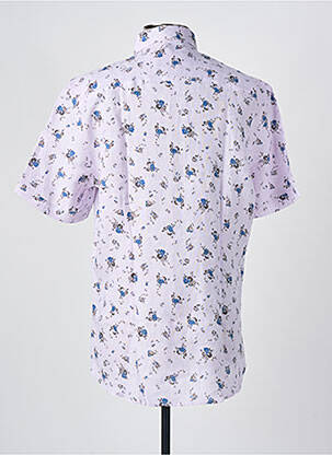 Chemise manches courtes poches violet FLORENTINO homme