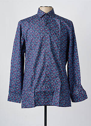 Chemise manches longues coupe cintrée bleu OLYMP homme