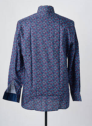 Chemise manches longues poches bleu OLYMP homme