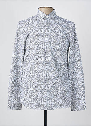 Chemise manches longues imprimé fantaisie gris OLYMP homme