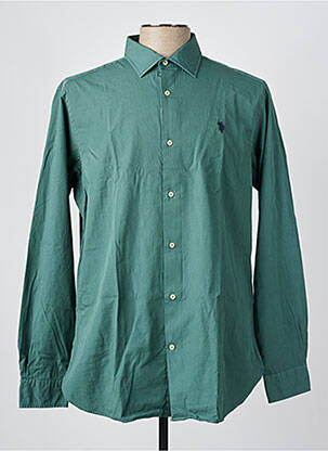 Chemise manches longues coupe cintrée vert U.S. POLO ASSN homme