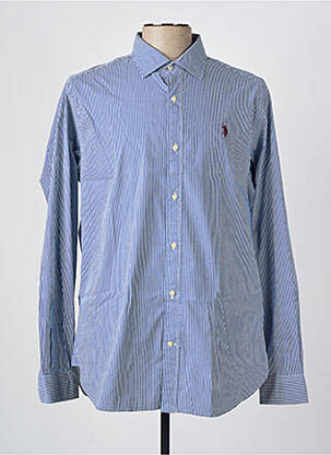 Chemise manches longues coupe cintrée bleu U.S. POLO ASSN homme