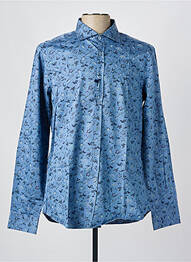 Chemise manches longues imprimé fantaisie bleu FLORENTINO homme