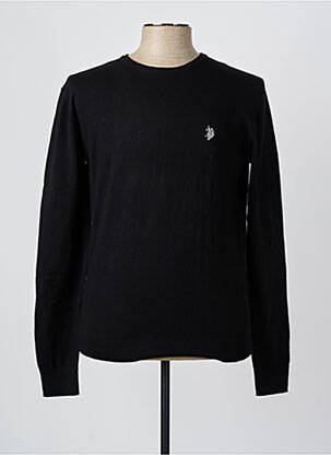 Pull stretch manches longues noir U.S. POLO ASSN homme
