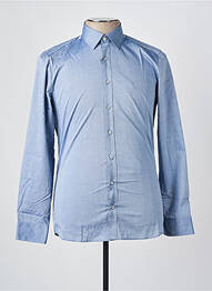 Chemise manches longues coupe cintrée bleu OLYMP homme