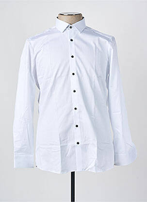 Chemise manches longues coupe cintrée blanc OLYMP homme