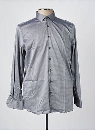 Chemise manches longues coupe cintrée gris OLYMP homme