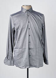 Chemise manches longues coupe cintrée gris OLYMP homme