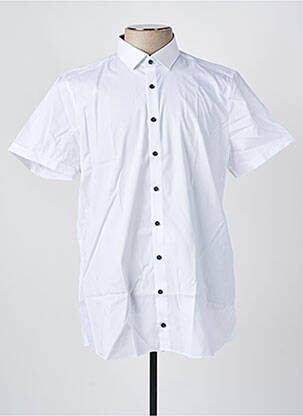 Chemise manches courtes blanc OLYMP pour homme