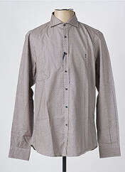 Chemise manches longues marron FLORENTINO pour homme seconde vue