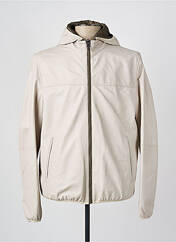 Veste en cuir beige MILESTONE pour homme seconde vue