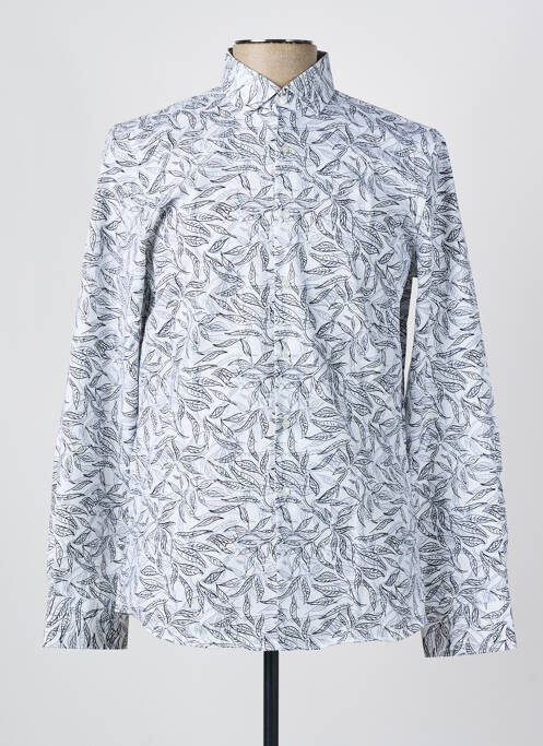 Chemise manches longues imprimé fantaisie gris OLYMP homme