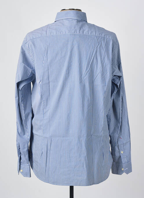 Chemise manches longues imprimé rayures bleu U.S. POLO ASSN homme