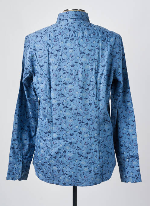 Chemise manches longues imprimé fantaisie bleu FLORENTINO homme