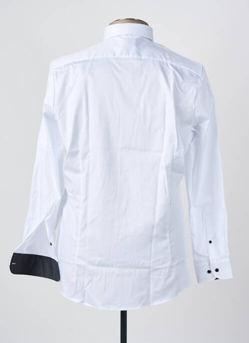 Chemise manches longues coupe cintrée blanc OLYMP homme