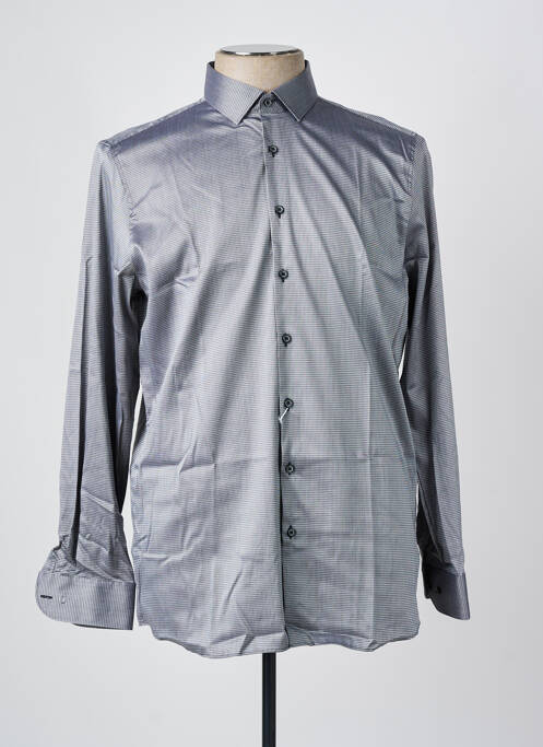 Chemise manches longues coupe cintrée gris OLYMP homme