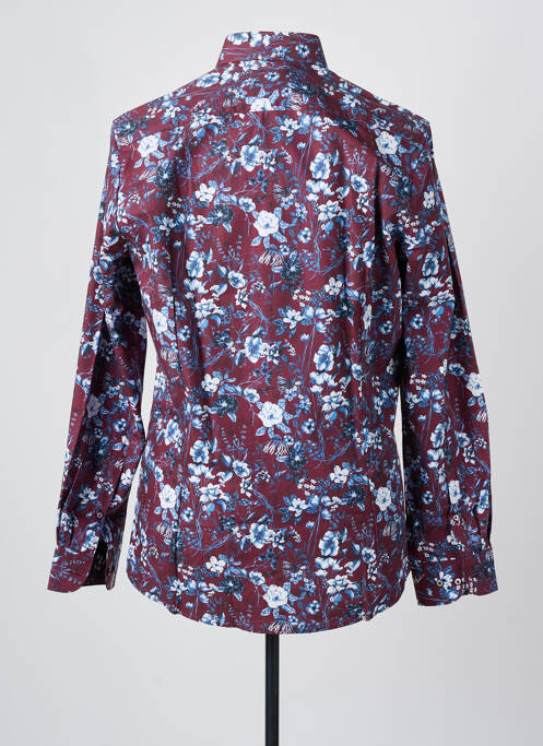 Chemise manches longues coupe cintrée rouge OLYMP homme