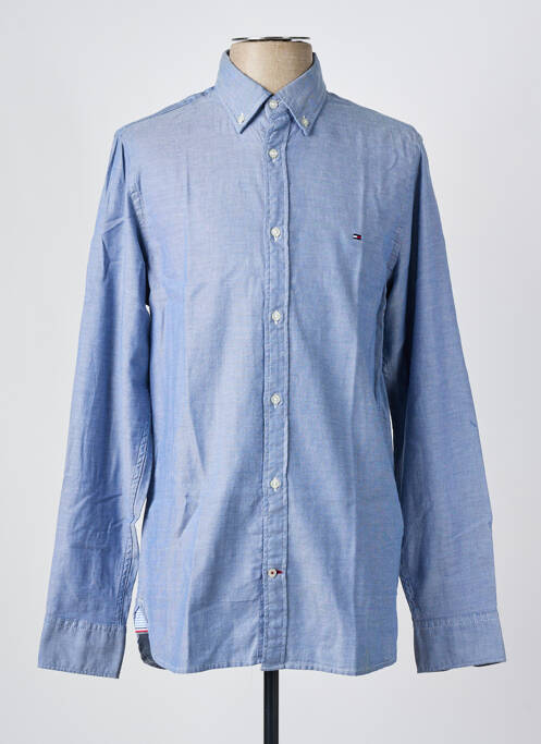 Chemise manches longues bleu TOMMY HILFIGER pour homme