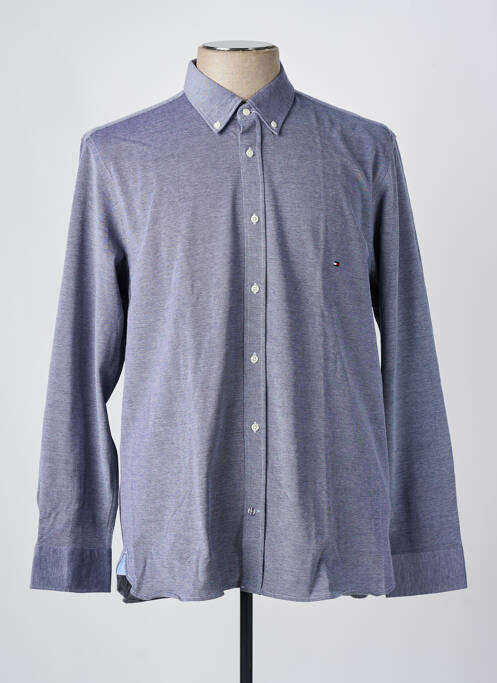 Chemise manches longues bleu TOMMY HILFIGER pour homme