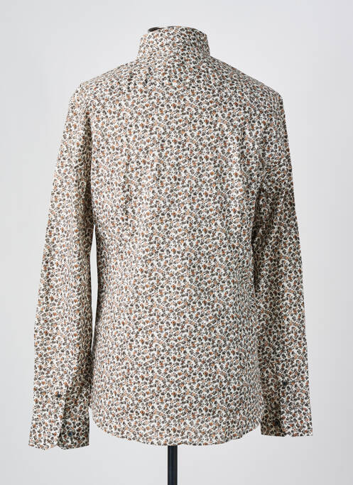 Chemise manches longues marron FLORENTINO homme