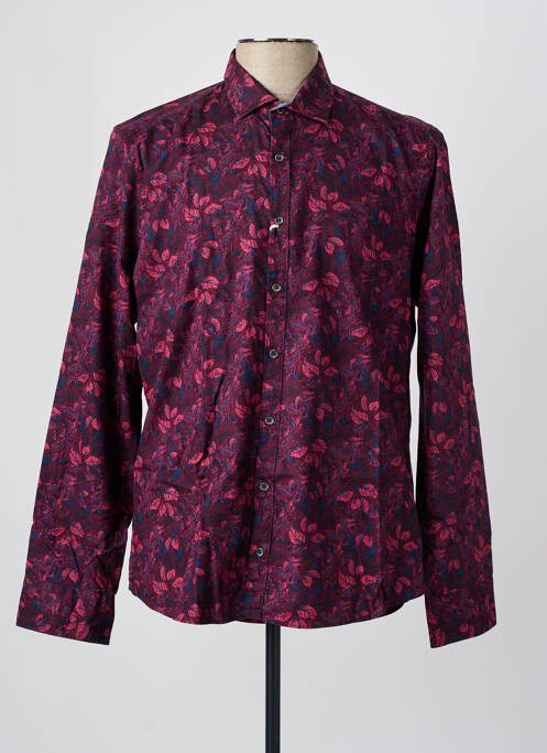 Chemise manches longues violet OLYMP pour homme