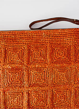 Pochette doublure orange IBELIV femme