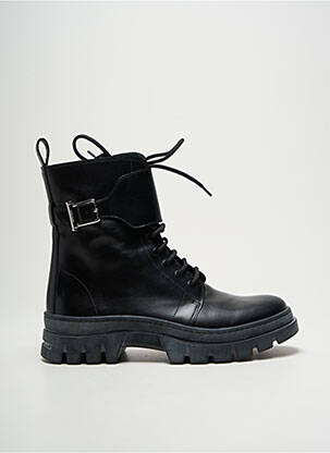 Bottines/boots matière lisse talon plat jusqu'à 3cm noir HUGO BOSS femme